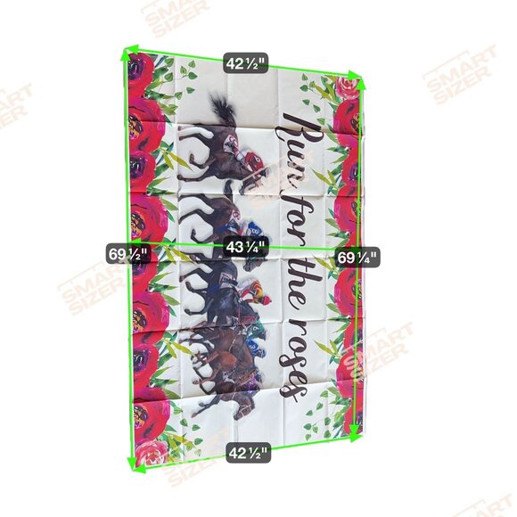 "Run For The Roses" Horse Racing Banner Flag 43" x 69" Large - Picture 4 of 8